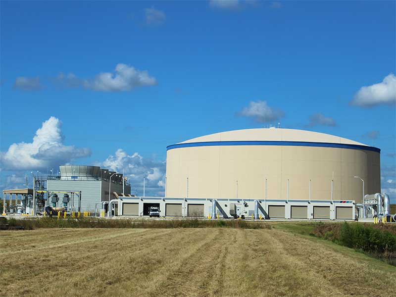 Energy prestressed concrete tank.