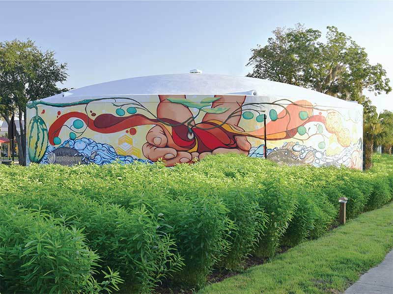 Food and Beverage prestressed concrete tank.