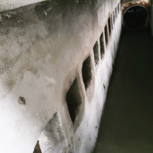 Flume after resurfacing.