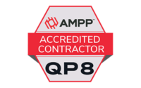 CROM is AMPP Accredited Contractor QP8 Logo