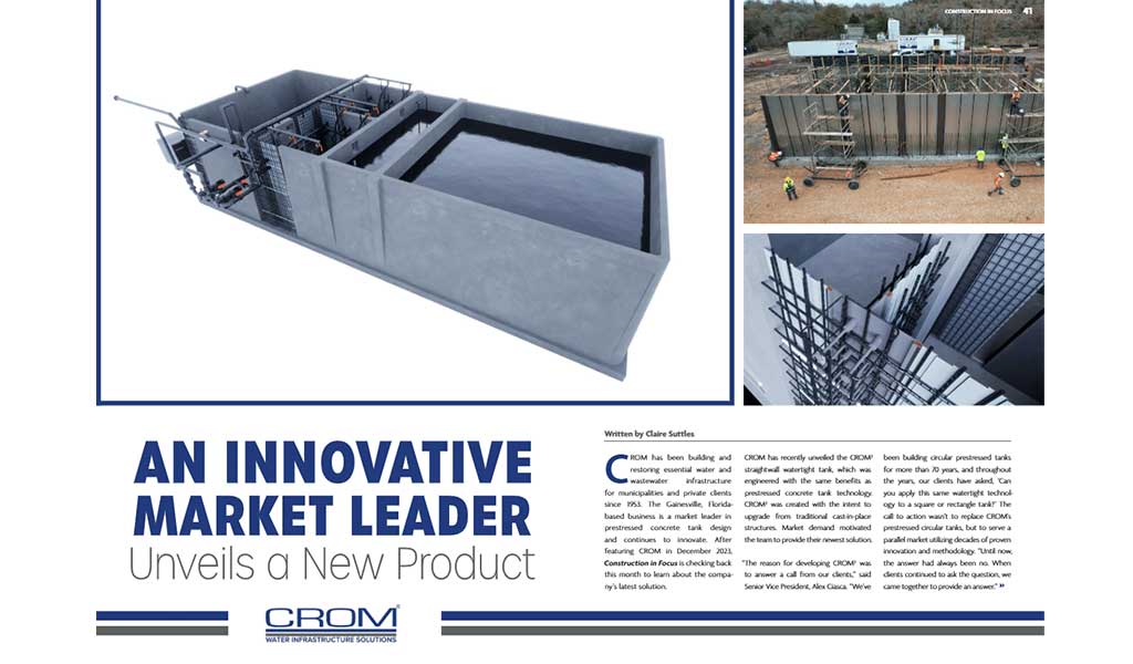 CROM2 & CROM SQUAREd Technology Highlighted in Oct. 2024 Construction in Focus
