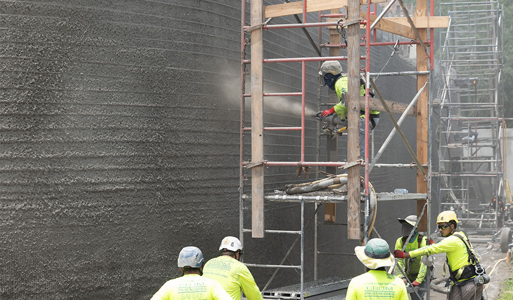 CROM’s specialty shotcrete applications expertise in dry- and wet-mix processes