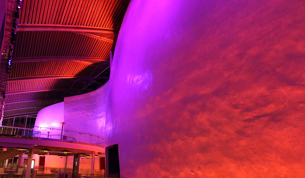 CROM project Dr. Phillips Center for the Performing Arts Steinmetz Hall, sculptural interior surface known as the Wave Wall