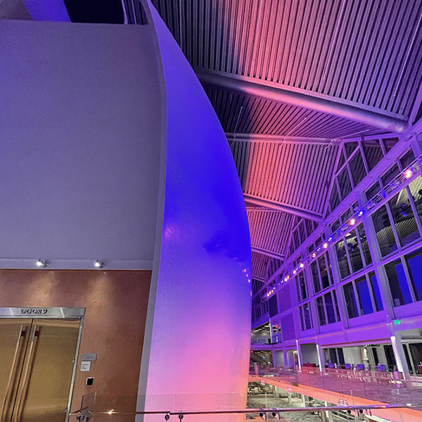 CROM project Dr. Phillips Center for the Performing Arts end of wave wall