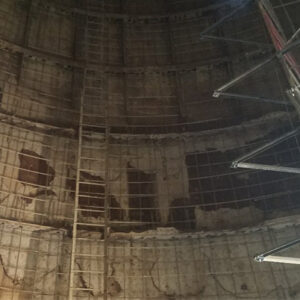 CROM Steel Silo Lining Restoration in Ellington, Missouri inside before
